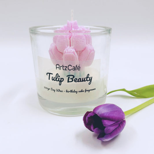 Tulip Beauty Bouquet Candle