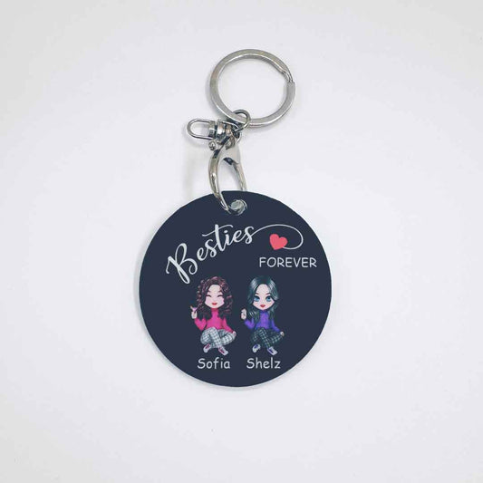 Besties Forever - Personalized Customized Gift Keychain