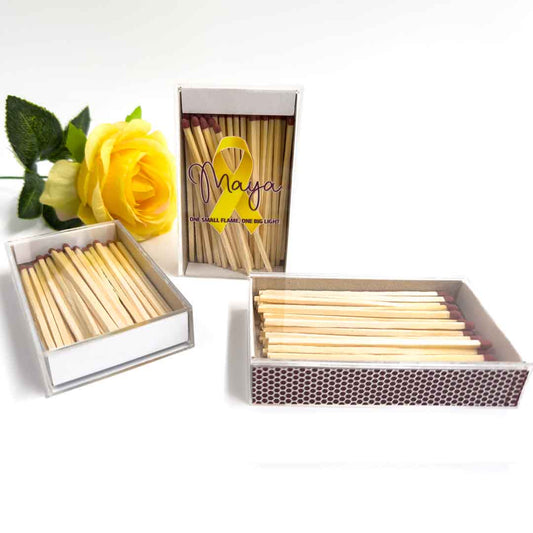 Personalised perspex box extra long matches