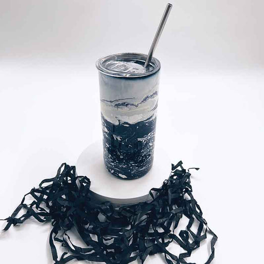 Luxuy Black Grey Tumbler