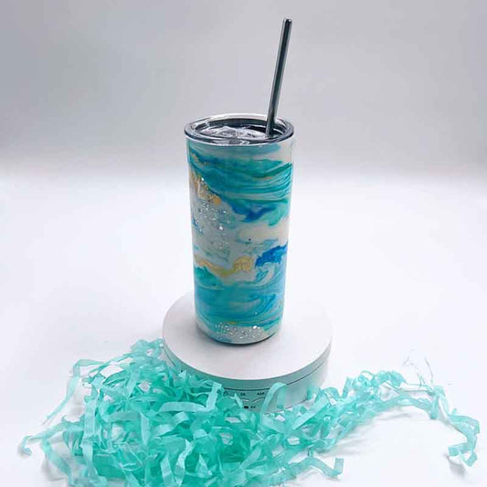 Luxury Green Epoxy Tumbler