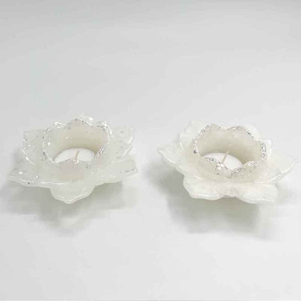 Resin Lotus Flower Tea Light Holders Artzcafe