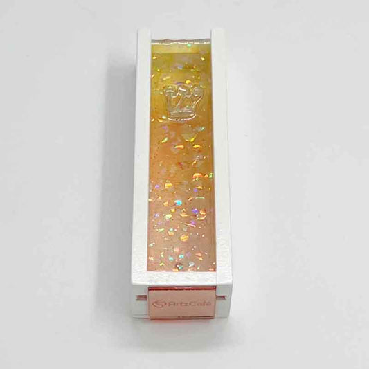Indoor Mezuzah in Pale Orange & Lemon