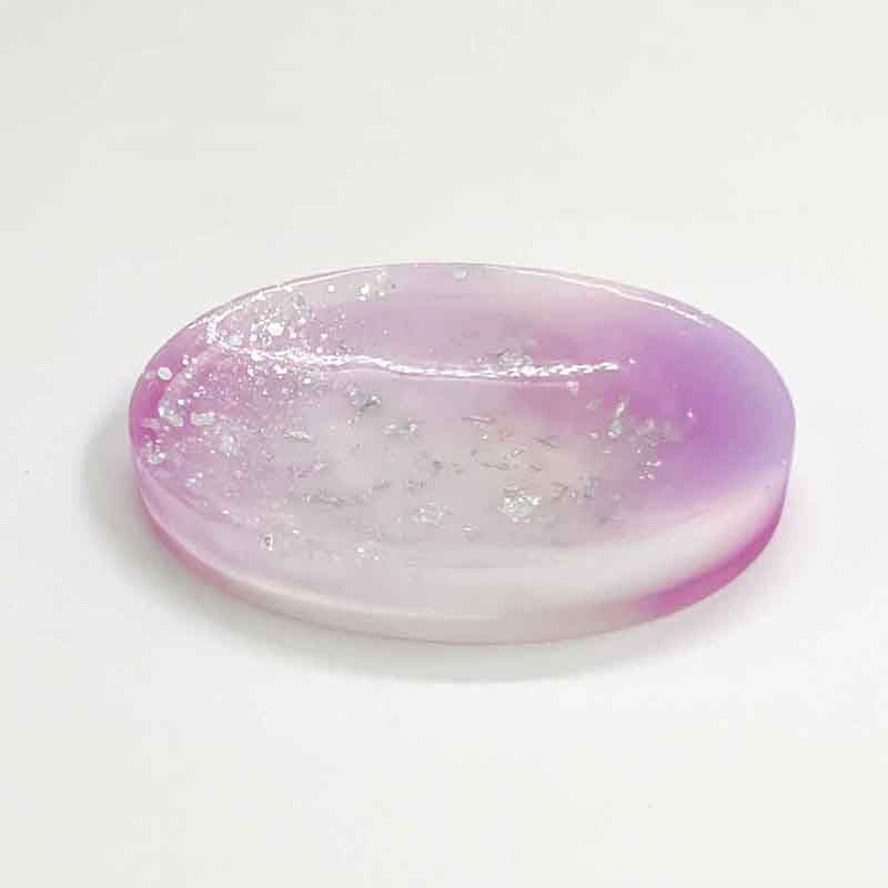 Resin Lilac Medium Soap Dish